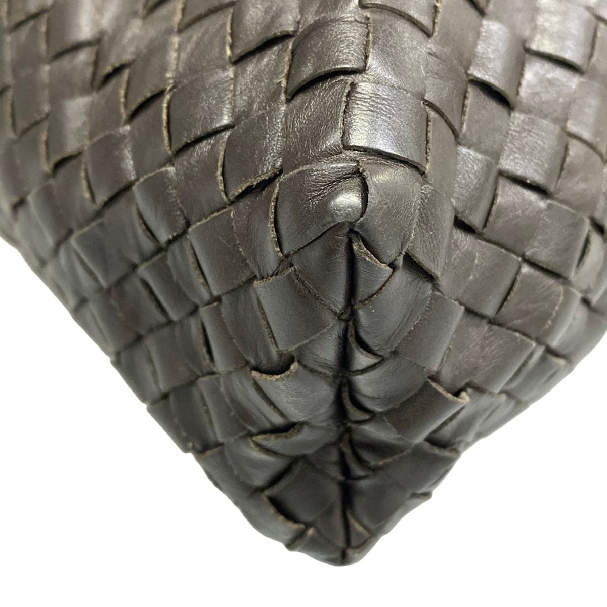 Bottega Veneta Shoulder Bag Intrecciato Dark Brown Leather — view 6