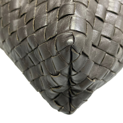 Bottega Veneta Shoulder Bag Intrecciato Dark Brown Leather — view 6