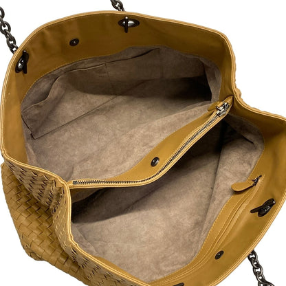 Bottega Veneta Tote Intrecciato Light Brown Chain Shoulder Leather — view 7