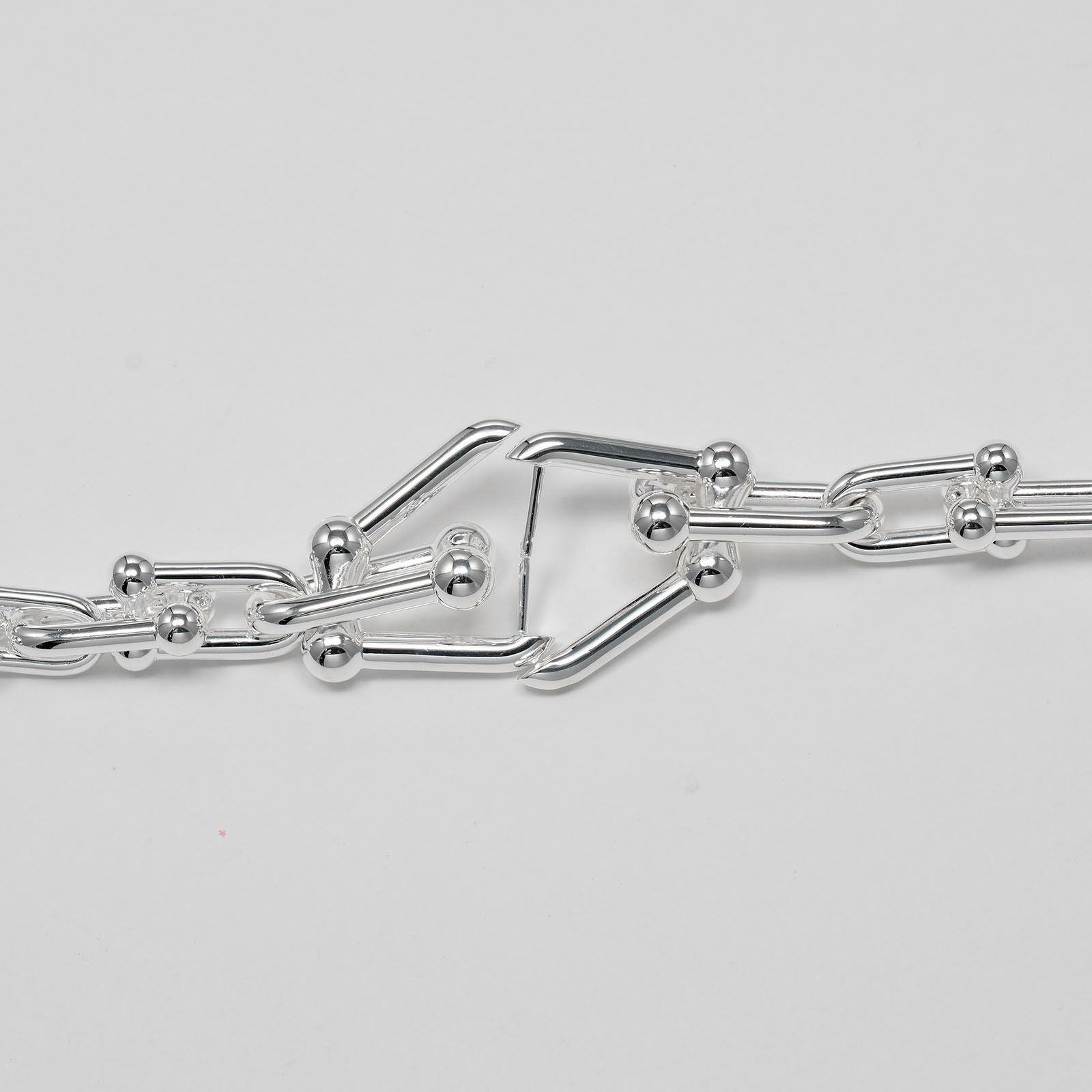 Tiffany & Co Graduated Link 925 Sterling Silver Earrings — view 5