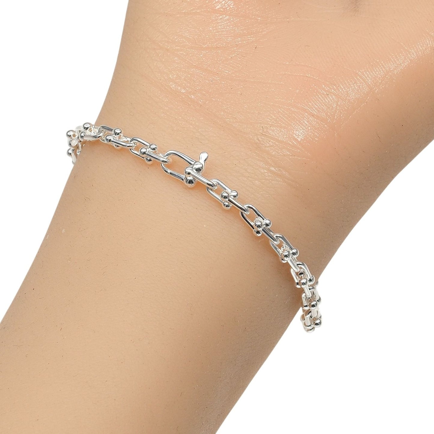 Tiffany & Co Microlink 925 Sterling Silver Bracelet — view 3