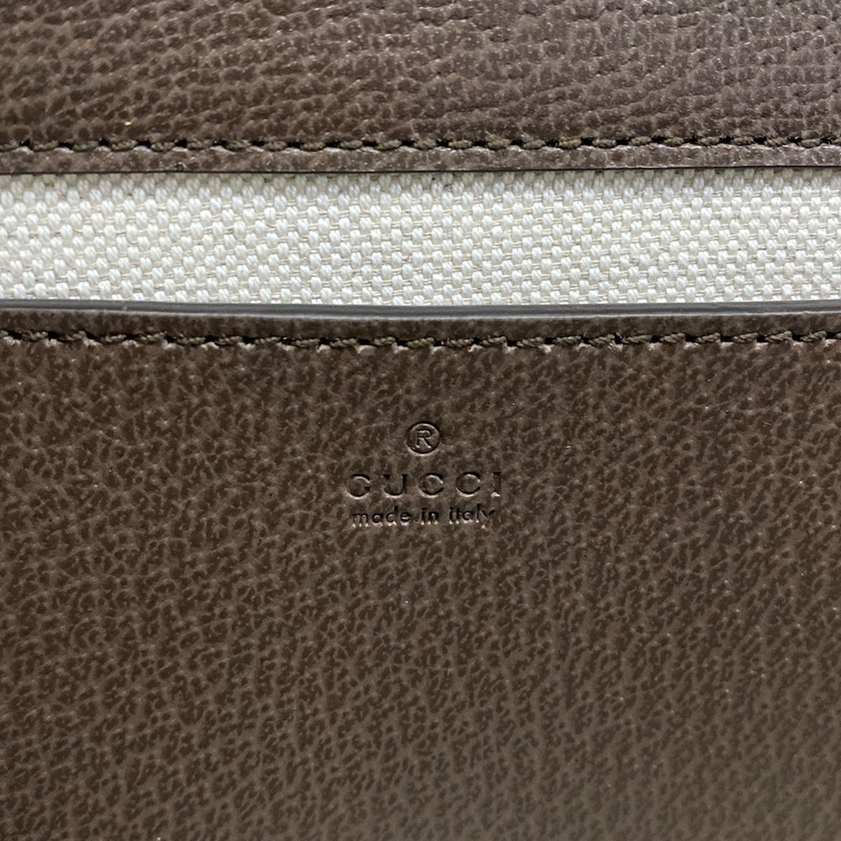 Gucci Shoulder Bag Ophidia Beige Dark Brown Multi Leather — view 9