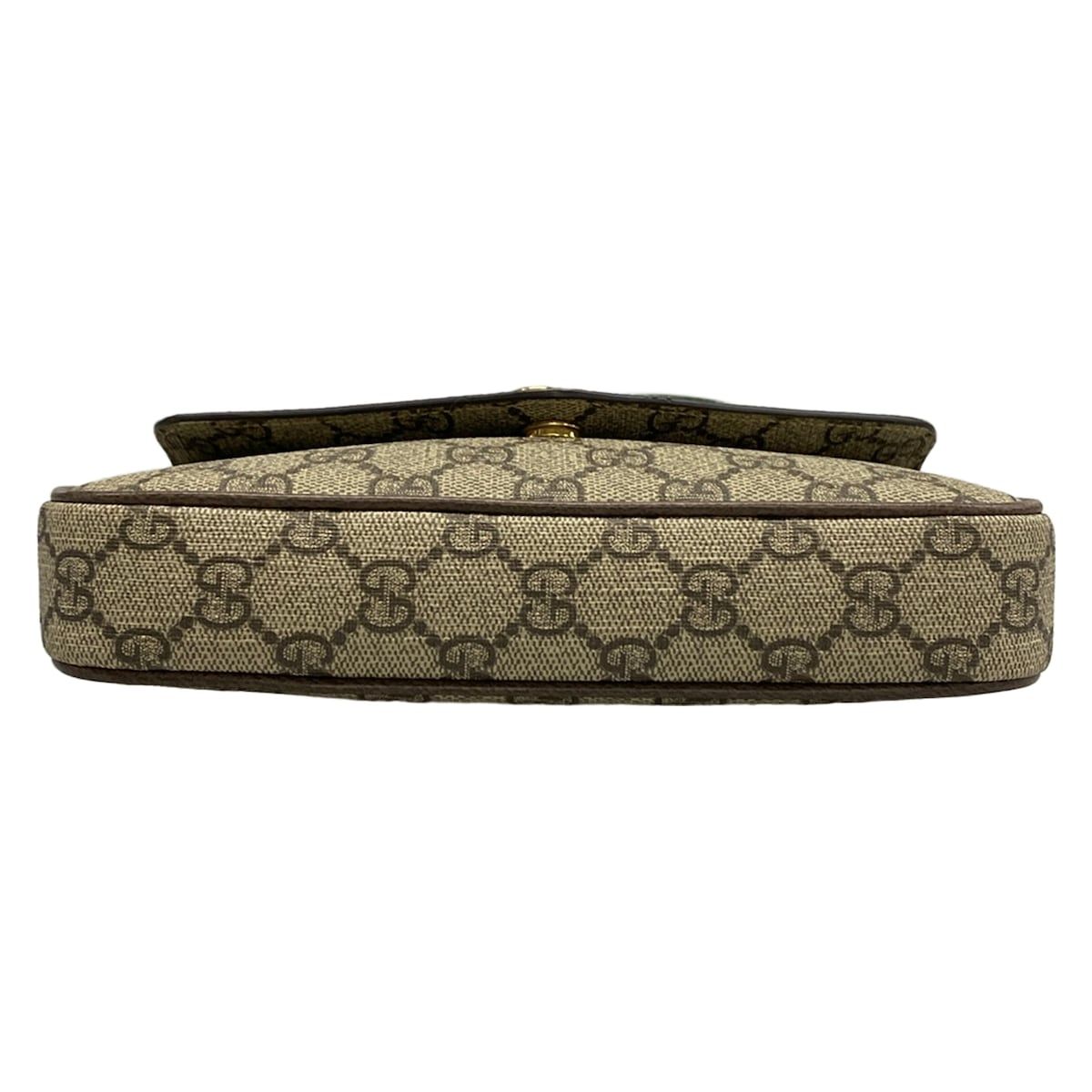 Gucci Shoulder Bag Ophidia Beige Dark Brown Multi Leather — view 5