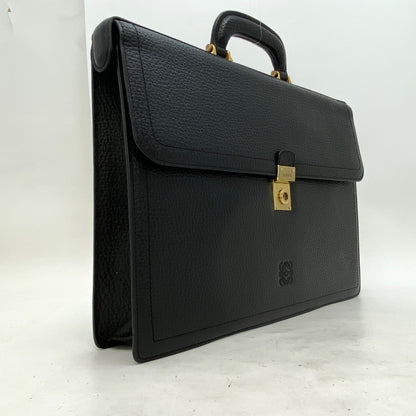 Loewe Briefcase Hand Business Anagram Grained Leather — view 3