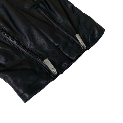 Fendi Rider's Jacket 48 M Black Long Sleeve Lambskin — view 6