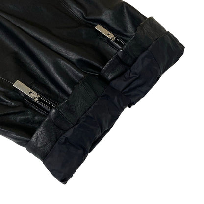 Fendi Rider's Jacket 48 M Black Long Sleeve Lambskin — view 7