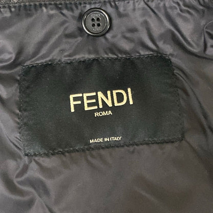 Fendi Rider's Jacket 48 M Black Long Sleeve Lambskin — view 3