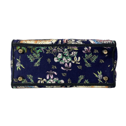 Dior Handbag Light Midi Dark Navy Blue Multi — view 5