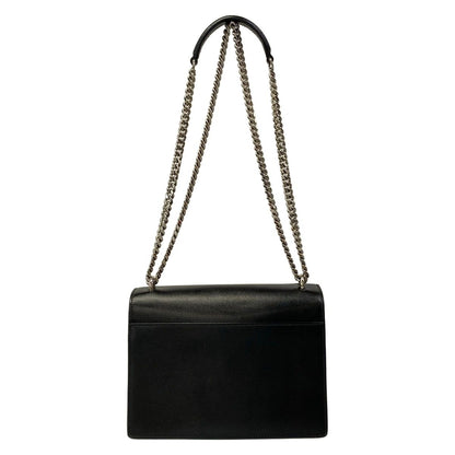 Saint Laurent Paris Shoulder Bag Sunset Black Chain Leather — view 3