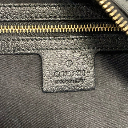 Gucci Shoulder Bag Bamboo Sherry GG Pattern Black Green Red Leather — view 8