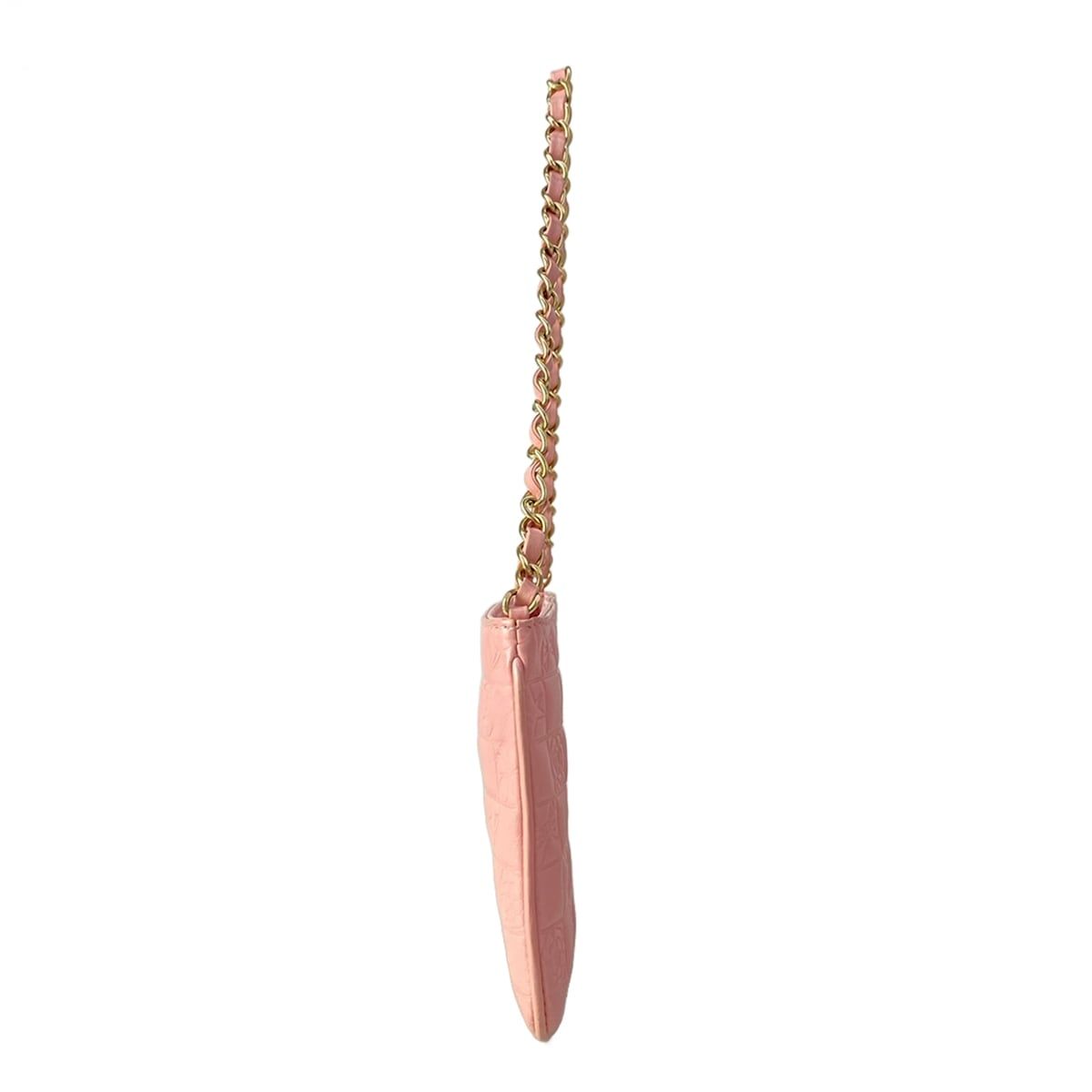 Chanel Shoulder Bag Icon Pink Chain Matt Togo Lambskin — view 2