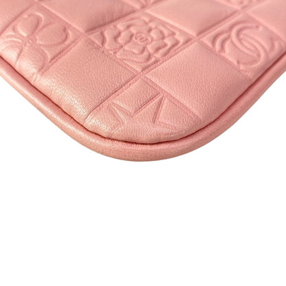 Chanel Shoulder Bag Icon Pink Chain Matt Togo Lambskin — view 7