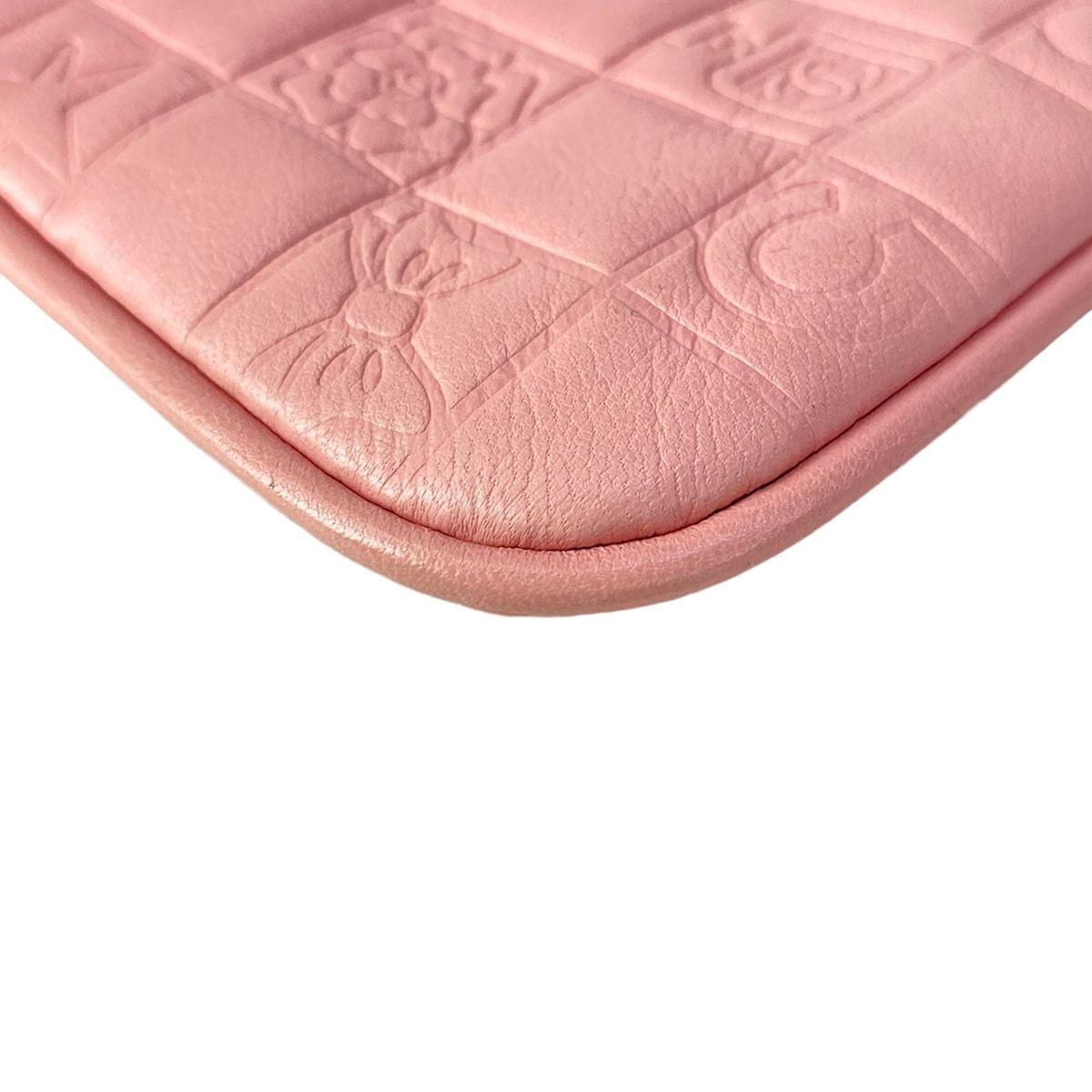 Chanel Shoulder Bag Icon Pink Chain Matt Togo Lambskin — view 8
