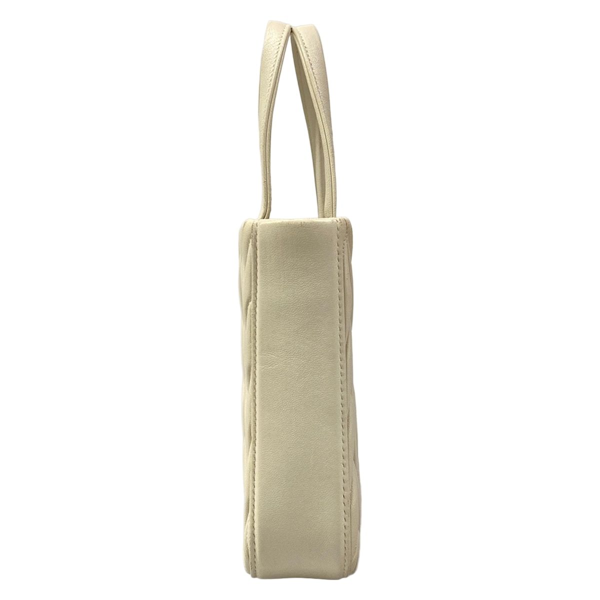 Miu Miu Tote Miu Crystal Matelasse White Leather — view 4