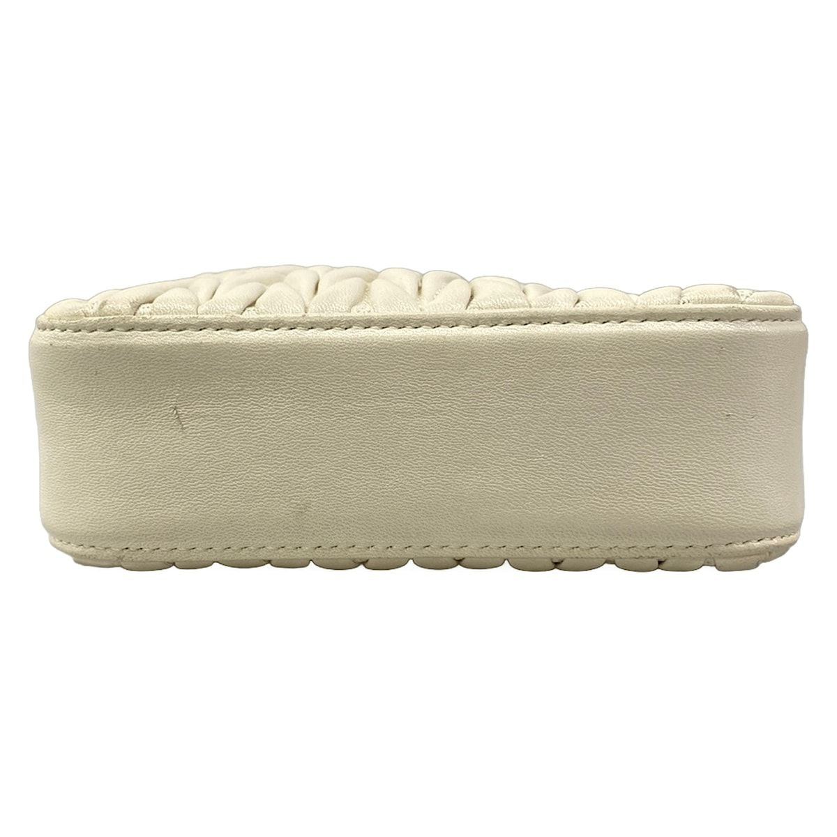 Miu Miu Tote Miu Crystal Matelasse White Leather — view 5