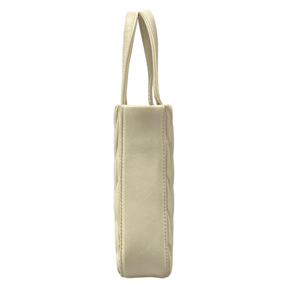 Miu Miu Tote Miu Crystal Matelasse White Leather — view 2