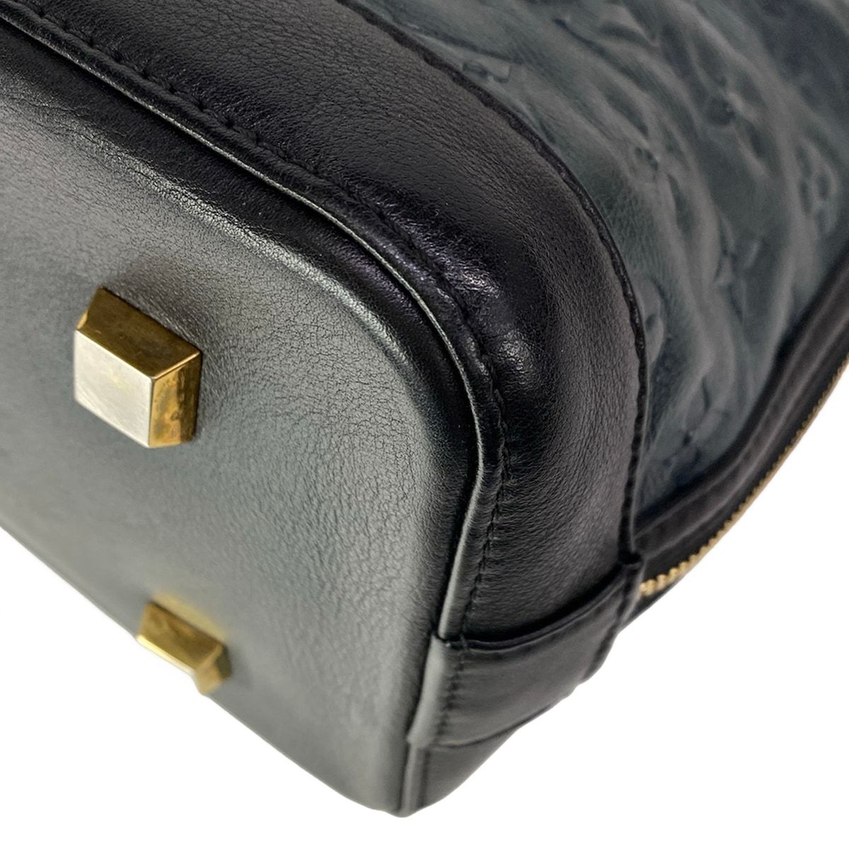 Louis Vuitton Handbag Collection Line Monogram Double Jeuneo Alma Noir Leather — view 9