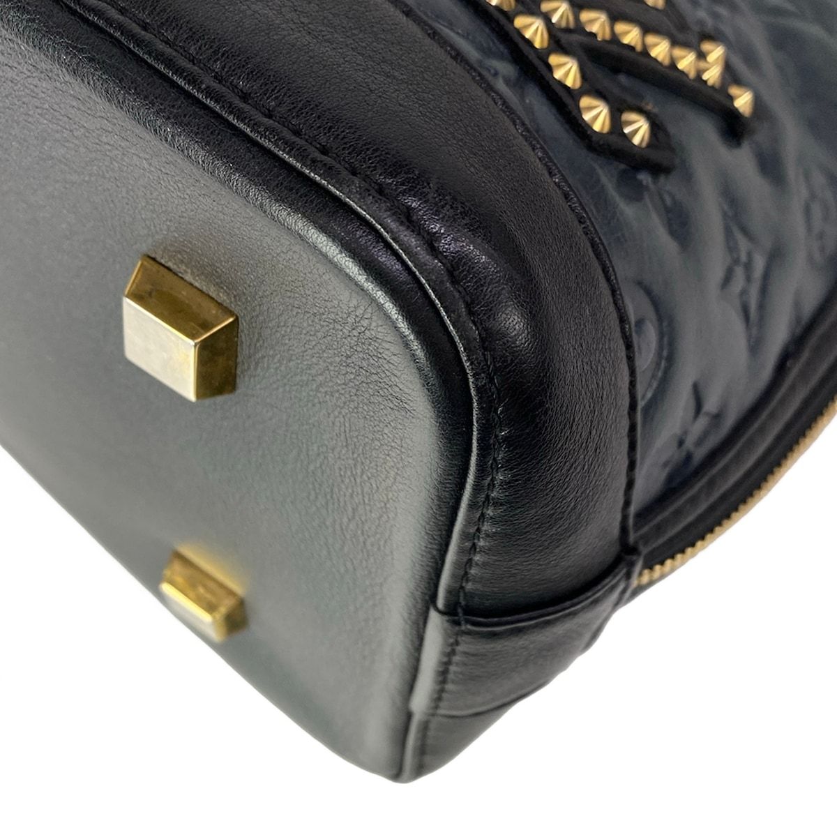 Louis Vuitton Handbag Collection Line Monogram Double Jeuneo Alma Noir Leather — view 7