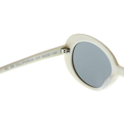 Saint Laurent Paris California Surf Collection Oval Sunglasses White Eyewear — view 4