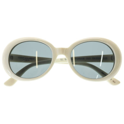 Saint Laurent Paris California Surf Collection Oval Sunglasses White Eyewear