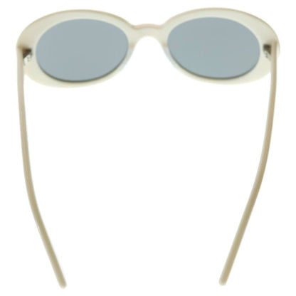 Saint Laurent Paris California Surf Collection Oval Sunglasses White Eyewear — view 2