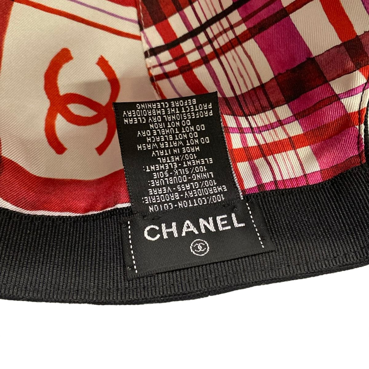 Chanel Cap Black White Beads CC Logo Cotton Silk — view 5