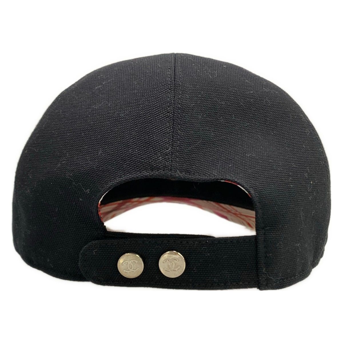 Chanel Cap Black White Beads CC Logo Cotton Silk — view 3