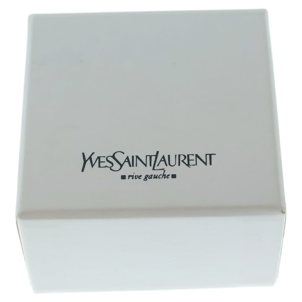 Saint Laurent Yves Artie Oval Ring Gold Brown — view 6