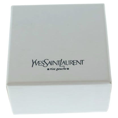 Saint Laurent Yves Artie Oval Ring Gold Brown — view 6