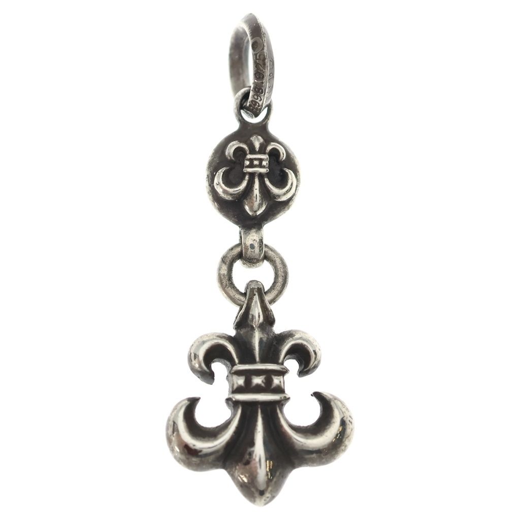 Chrome Hearts BS Fleur BS Flare Charm Pendant Top Silver