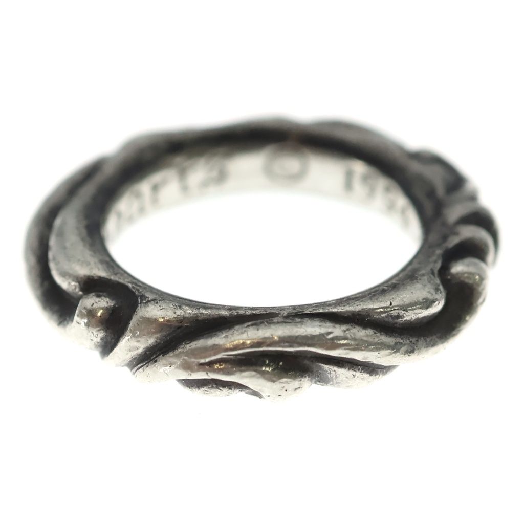 Chrome Hearts Scrl Band Scroll Ring Silver — view 3