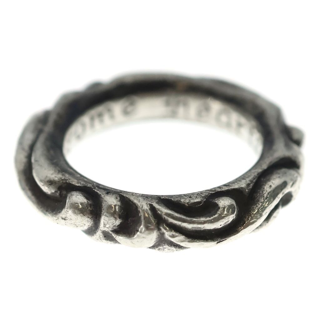 Chrome Hearts Scrl Band Scroll Ring Silver