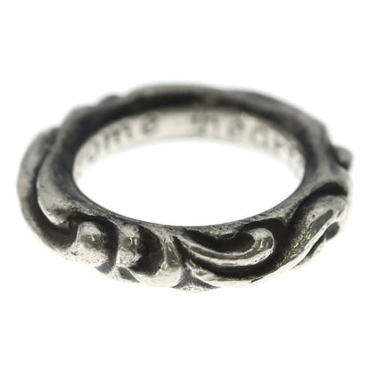 Chrome Hearts Scrl Band Scroll Ring Silver