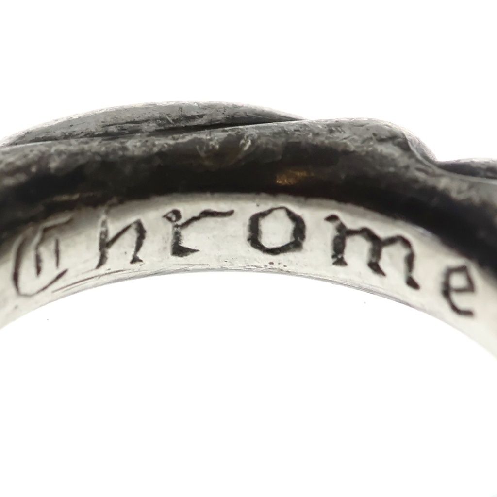Chrome Hearts Scrl Band Scroll Ring Silver — view 5