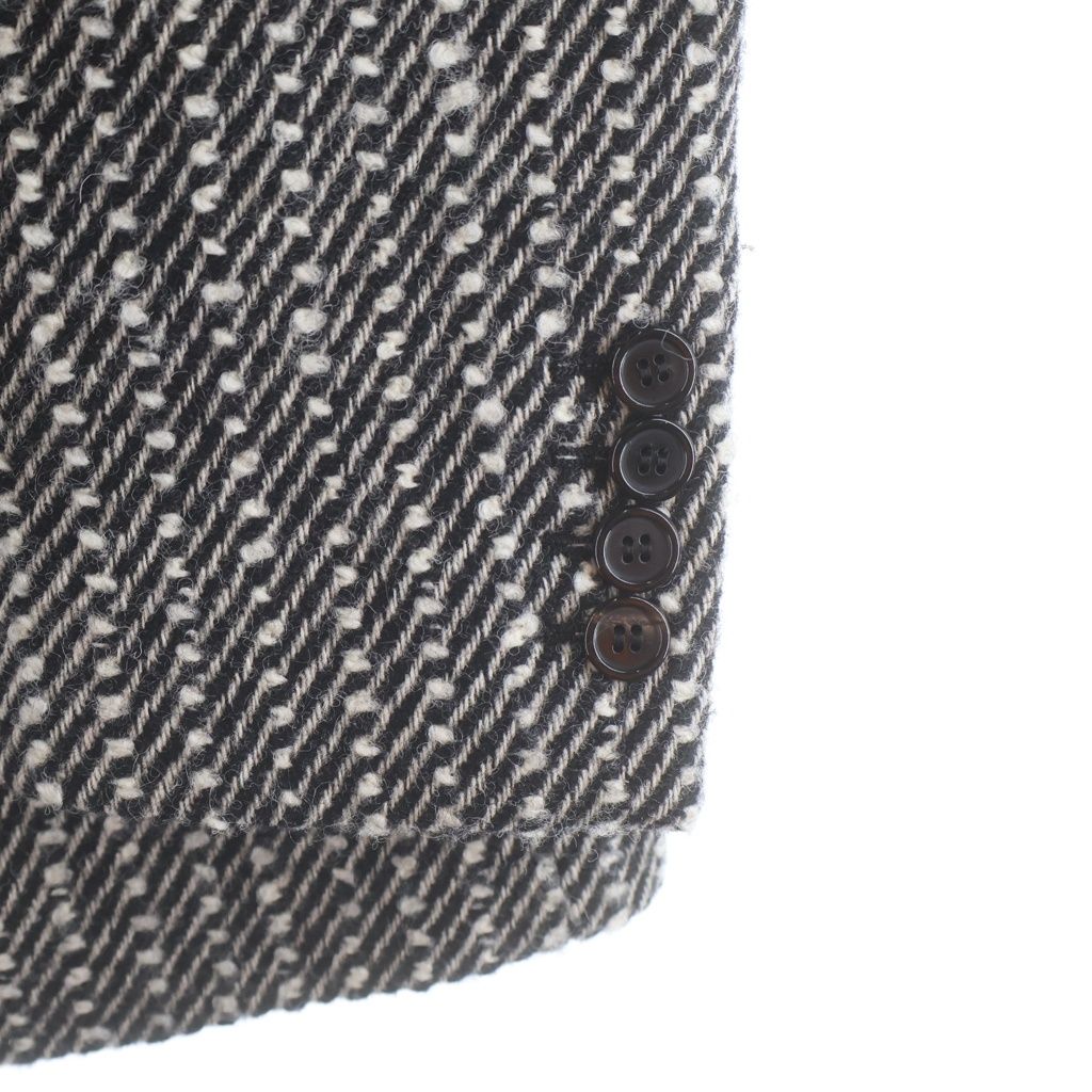 Saint Laurent Paris Wool Tailored Jacket Black — view 5