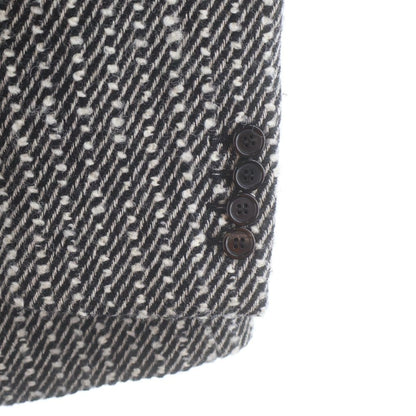 Saint Laurent Paris Wool Tailored Jacket Black — view 5