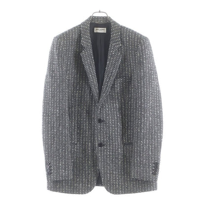 Saint Laurent Paris Wool Tailored Jacket Black