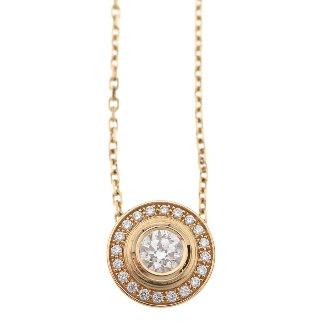 Cartier d'Amour Pave Diamond Pendant Chain — view 3