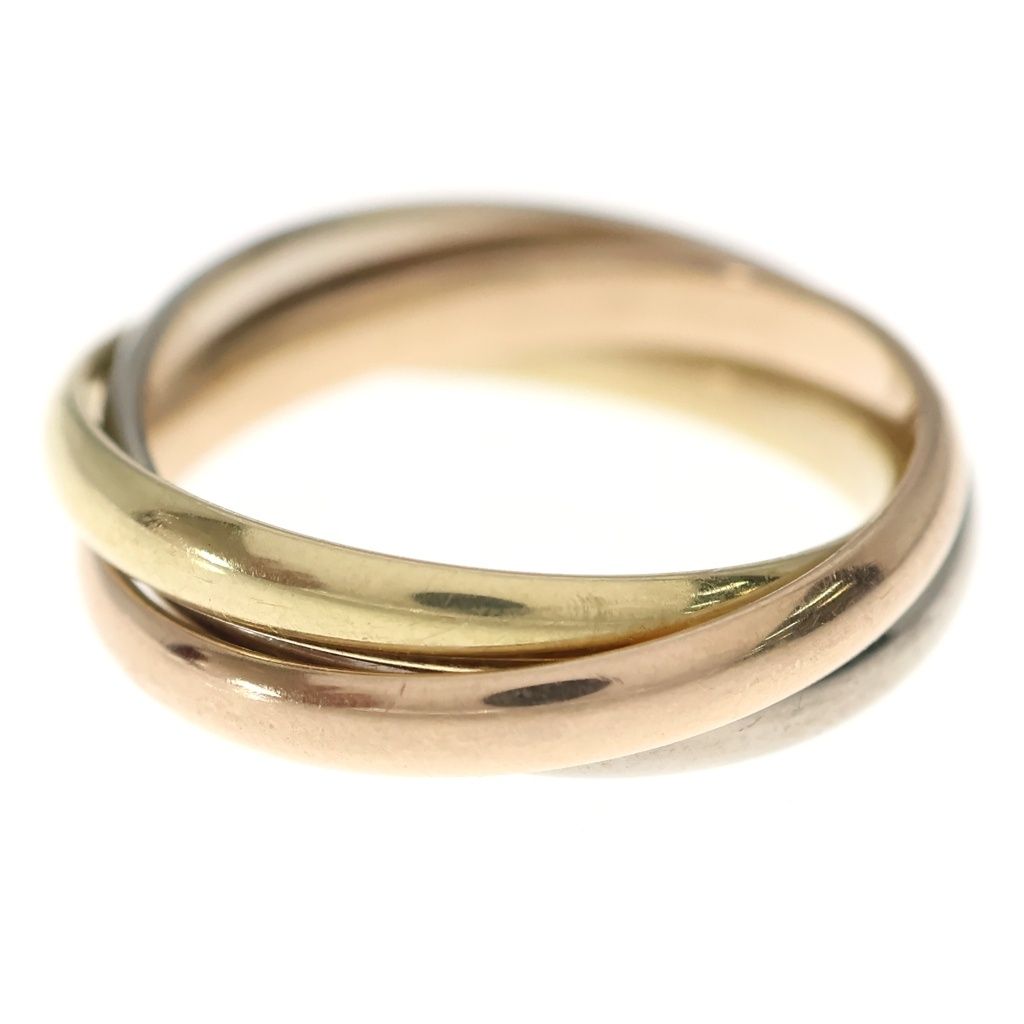 Cartier Trinity Ring 18k YG PG WG Gold Three — view 3