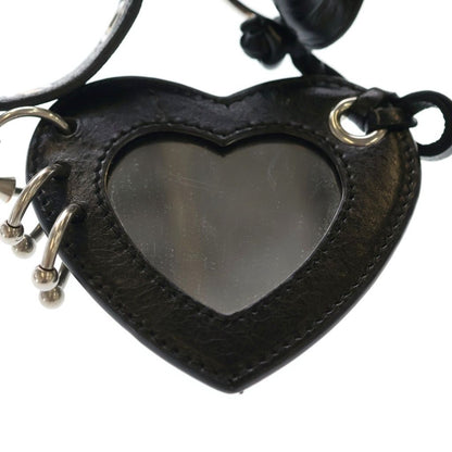 Balenciaga le Cagole XS Earrings Shoulder Bag Black Leather Silver — view 6