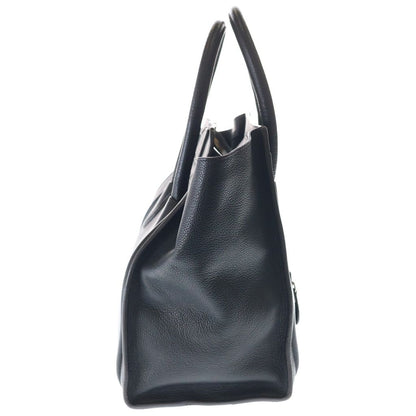 Celine Luggage Mini Handbag Black Leather Silver — view 3