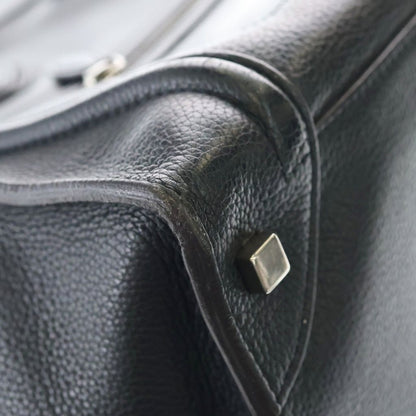 Celine Luggage Mini Handbag Black Leather Silver — view 6