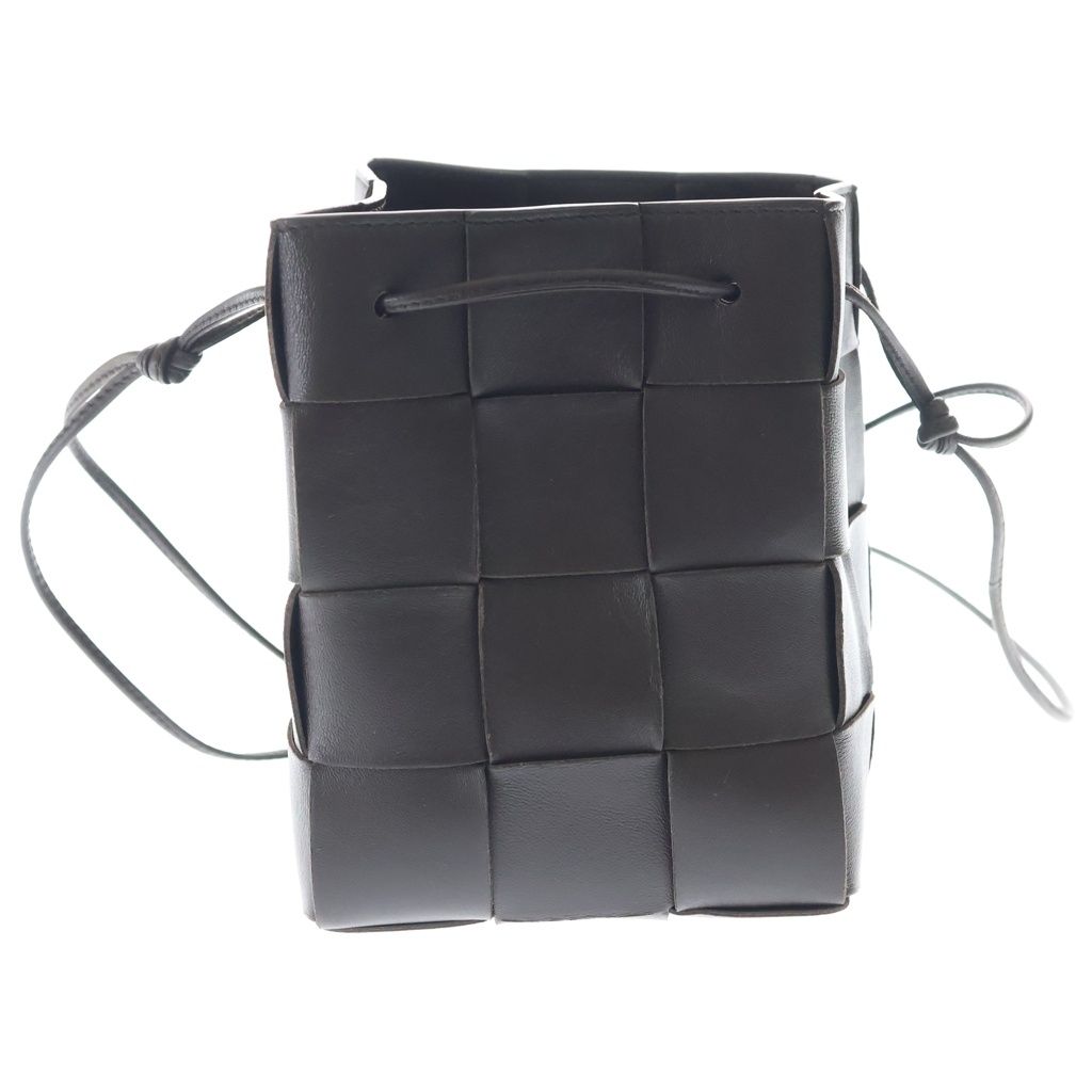 Bottega Veneta Cassette Small Bucket Bag Brown Leather