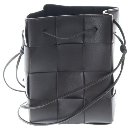 Bottega Veneta Cassette Small Bucket Bag Brown Leather — view 2