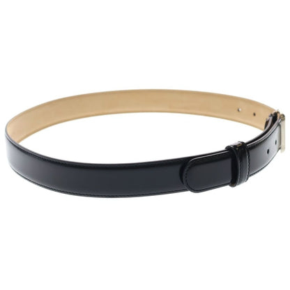 Balenciaga Square Buckle Leather Belt Black 80 Silver — view 3