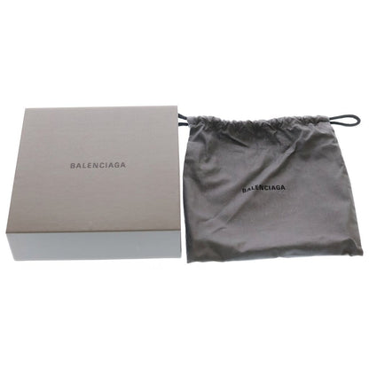 Balenciaga Square Buckle Leather Belt Black 80 Silver — view 6