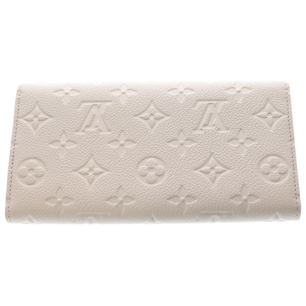 Louis Vuitton Monogram Empreinte Portefeuille Sarah Metis Long Flap Wallet Blue — view 2