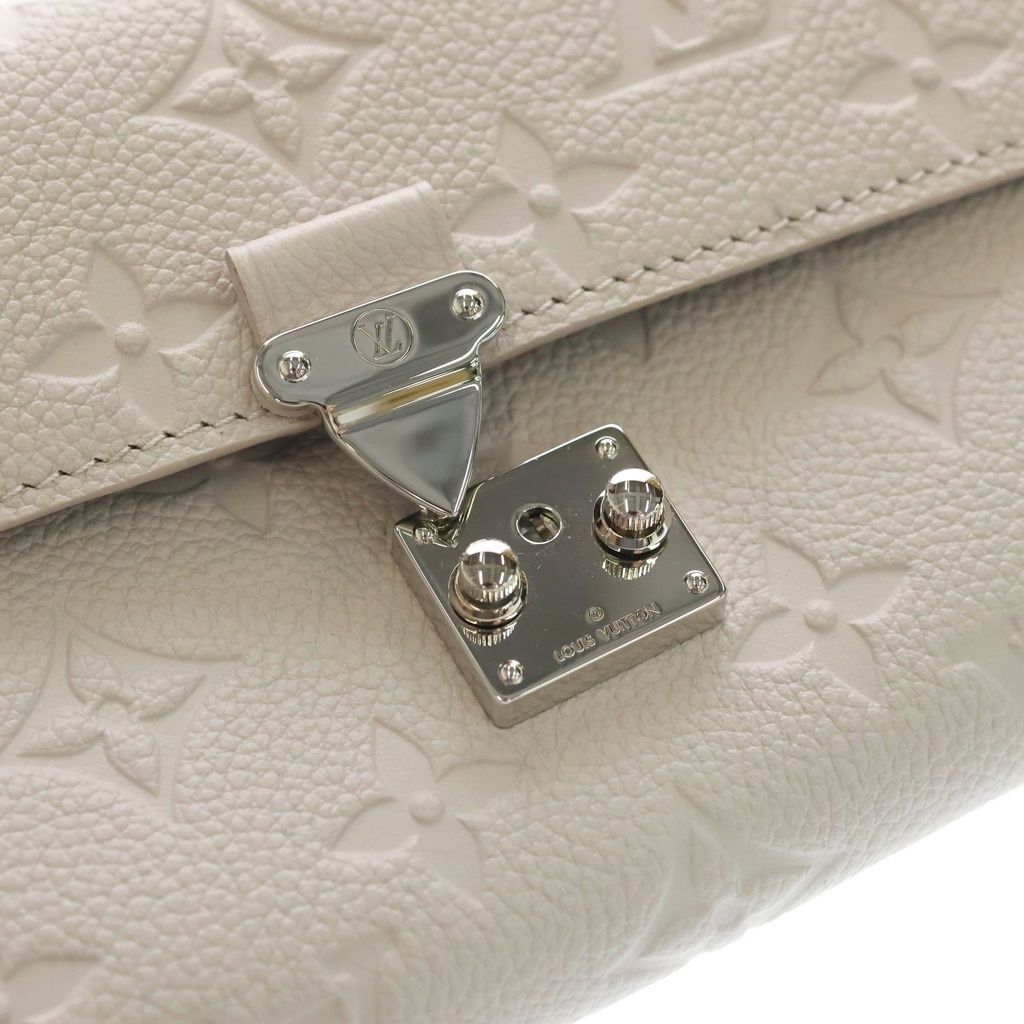 Louis Vuitton Monogram Empreinte Portefeuille Sarah Metis Long Flap Wallet Blue — view 5