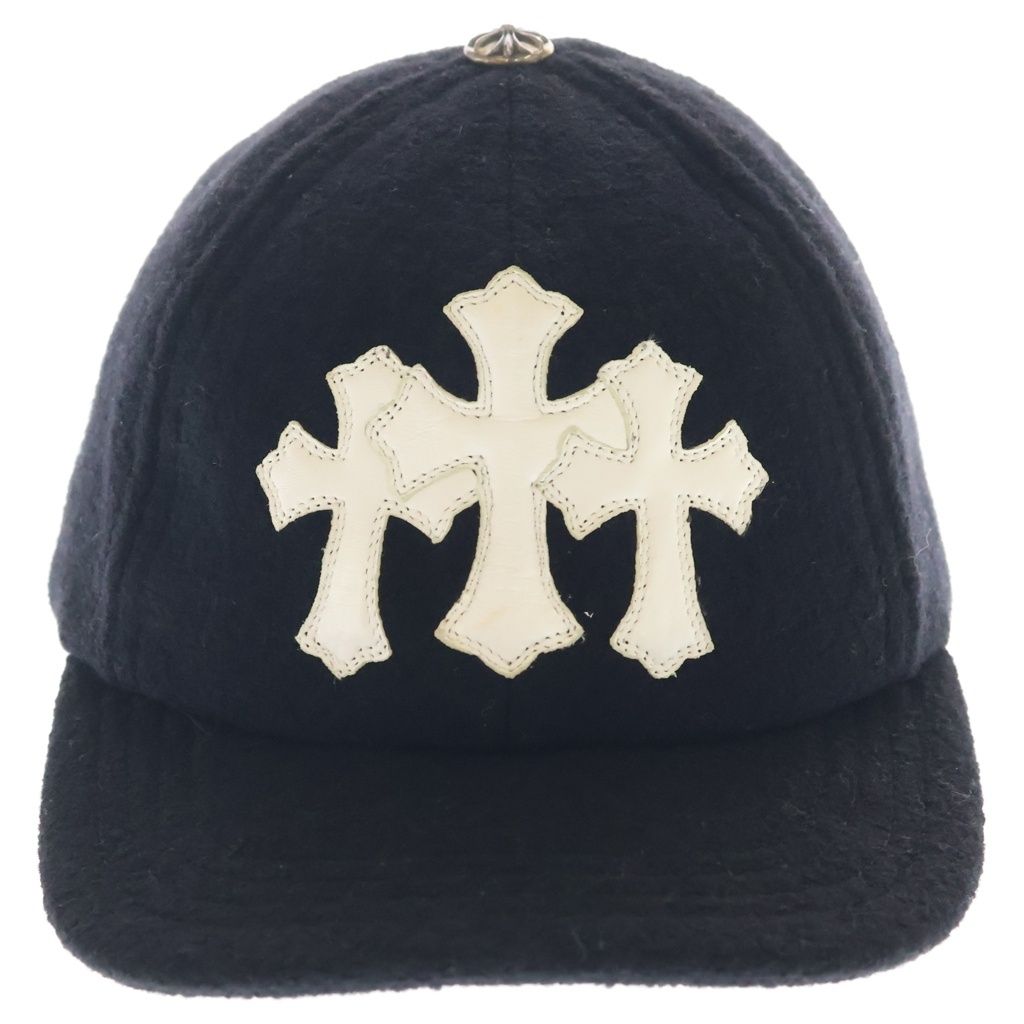 Chrome Hearts Cemetery Cross Patch Base Ball Cap Hat Black — view 4
