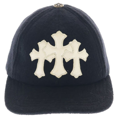 Chrome Hearts Cemetery Cross Patch Base Ball Cap Hat Black — view 4